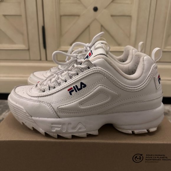 Fila Women's Heritage Disruptor II Premium Chunky Sneakers (US 8.5) - Picture 5 of 10